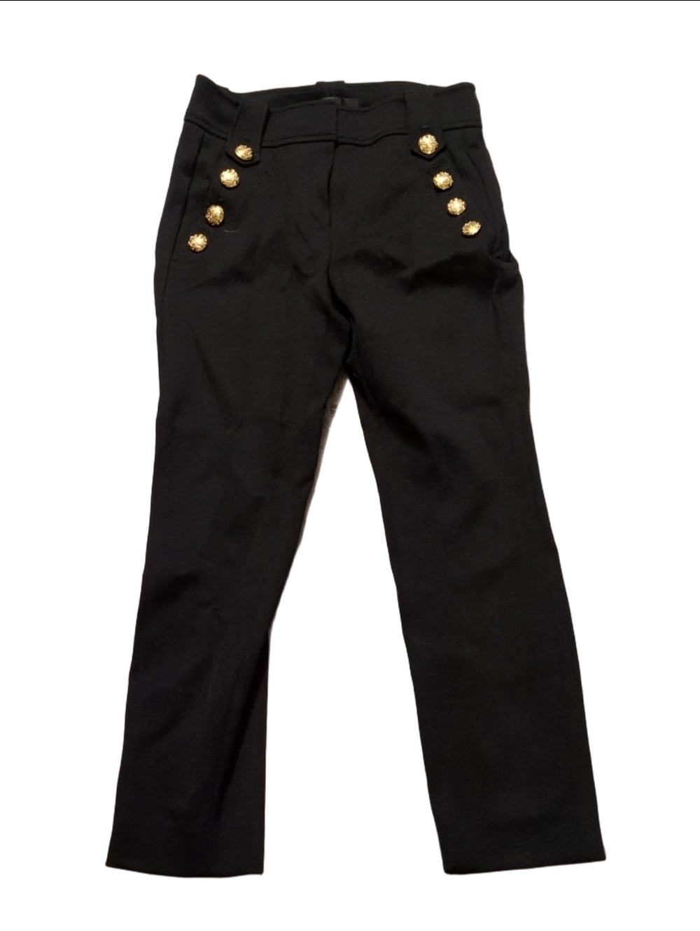White House Black Market Jolie Straight Leg  With Button Detail Buttons Size 0 - Picture 2 of 10